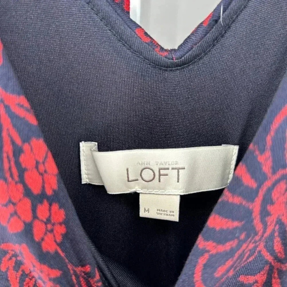 2/$30 Loft Size Medium Dress Maxi Ruffled Tassel Flowy Floral - Picture 9 of 11